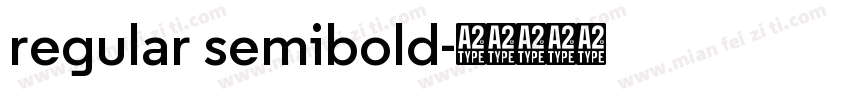 regular semibold字体转换